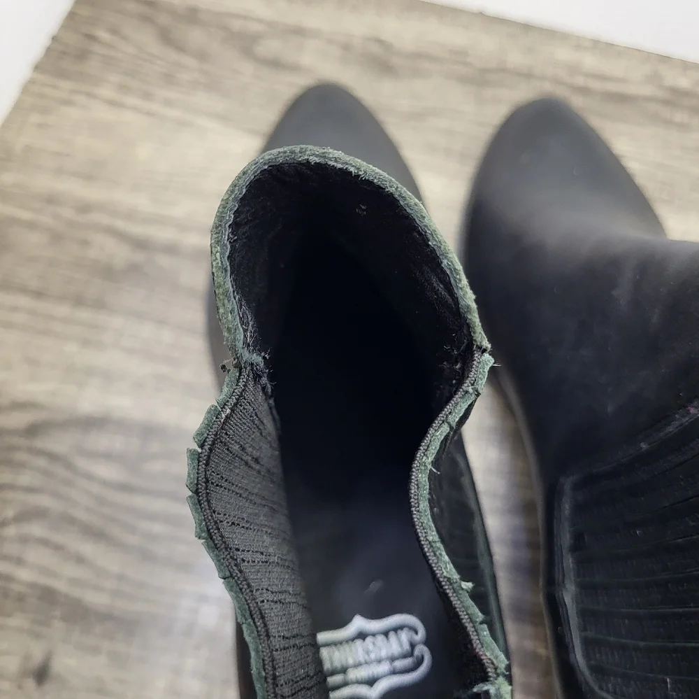 Thursday Boot Co Dreamer Bootie Black Women's 10.5 Leather EUC